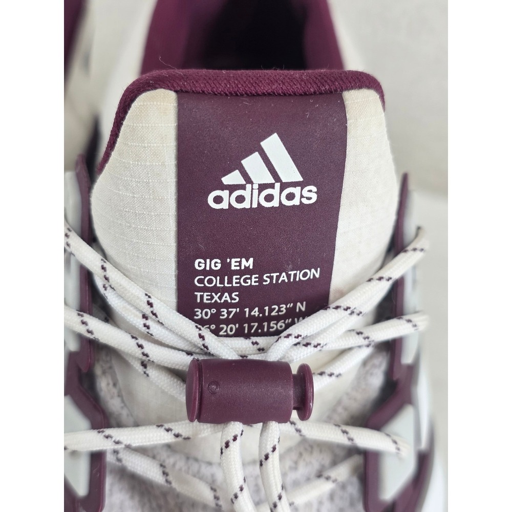 Adidas Ultraboost DNA Texas A&M College Station Shoes Mens 10.5 Maroon White - Picture 7 of 12